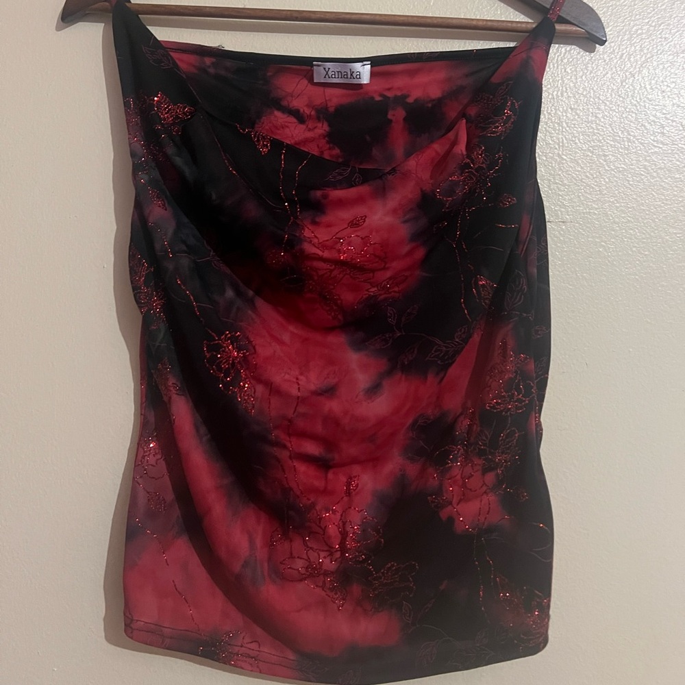Vintage Red and Black Tank Top